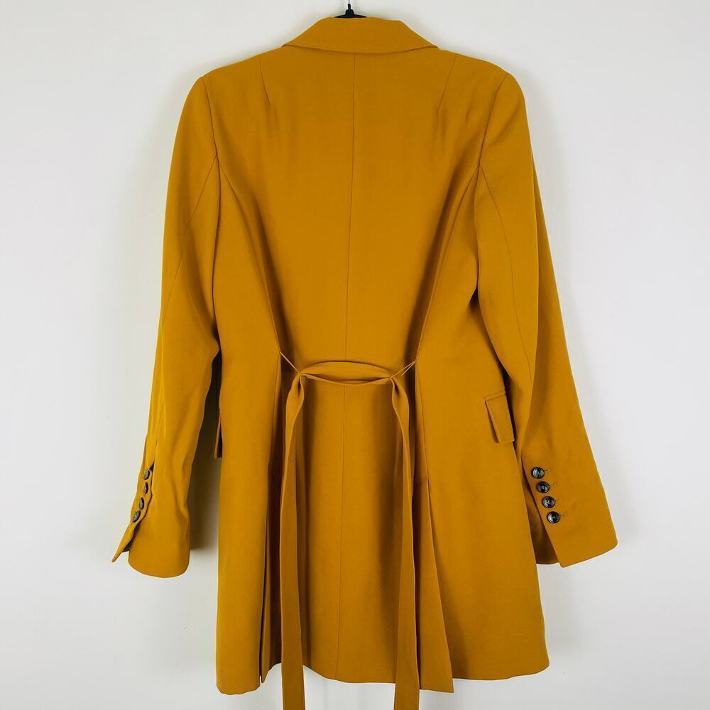 Zara Women’s Mustard Yellow Fitted Blazer with Belt size Small - Picture 6 of 8
